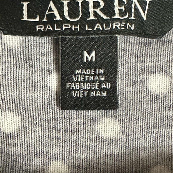 Lauren Ralph Lauren Black Label Women’s Polka Dot Shirt Size Medium - Picture 5 of 6